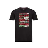 Ferrari - Offizielle Formel 1 Merchandise 2021 Kollektion - Herren - Graphic Tee - Kurze Ärmel - Schwarz - S