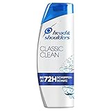 Head & Shoulders Classic Clean Anti Schuppen Shampoo, Bei Fettigem Haar, Shampoo gegen Schuppen, 72 Stunden Schutz Vor Schuppen, Juckreiz Und Trockenheit, Für Männer, 300