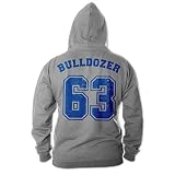 Bud Spencer Herren Bulldozer 63 Hoodie (grau) (L)