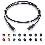 Verlängerungskabel 2Pin / 3Pin / 4Pin / 5Pin / 6Pin / 7Pin / 8Pin / 9Pin Wasserdichter Stecker Funktioniert für elektrisches Fahrrad Licht/Gas/Bremse/Display Ebike Teile verlängern Kabel (8pin 80cm)