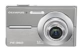Olympus FE360 8MP Digitalkamera mit 3-fachem optischem Dual-Zoom (Silber)