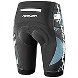 NICEWIN Radlerhose Herren mit Sitzpolster 4D Gepolsterte Fahrradhose kurz Atmungsaktive schnelltrocknende stoßfeste Herren Fahrrad Hosen Radhose, XL, G