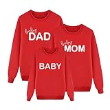 Weihnachten Pullover Partnerlook Pärchen Familien Weihnachtspullover Set Warm Winter Herren Sweatshirt Pullis Damen Kinder Jumper Weihnachtspullis Rentier Weihnachts Winterpullover Lustig