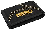 Nitro Wallet, Geldbörse, Geldbeutel, Portemonnaie, Münzbörse, 10 x 14 x 1 cm, Golden Black