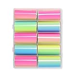 Farbverlauf Nagellack Wraps Nail Transfer Sticker Nail Aurora Film Nail Art Transfer Sticker Slide Nail Art Decal Sommer Farbverlauf Nagel Wrap