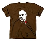 #1 Don Vito Corleone Kult T-Shirt Der Pate, braun, XXL