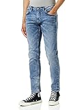 TOM TAILOR Denim Herren Jeans 10622022 Piers Slim, 10282 - Dark Stone Wash Denim, 33W / 34L