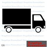 Piktogramm Typ 126 Icon Symbol Zeichen LKW Truck Fahrzeug Transporter Spedition Auslieferung Versand Aufkleber Sticker ca.15cm von Pegatina Promotion® Aufkleber mit Verklebehilfe von Pegatina Promotion® ohne Hintergrund gep