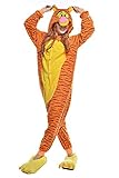 Venaster Cosplay Pyjamas Erwachsene Unisex Animal Cosplay Overall Pajamas Anime Schlafanzug Jumpsuits Spielanzug Kostüme (Medium, Tigger)