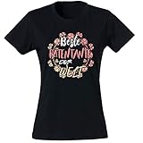 Patentante T-Shirt - Beste Patentante der Welt - Geschenk für Frauen - Tailliertes Tshirt für Damen und Frauen - FLYERALARM schwarz XXL