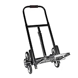 Treppenwagen Sackkarre, 199,6 kg Schwerlast-Treppensteiger Trolley Dreirad Faltbare Handkarre Handkarre Handkarre Halterung Rollwagen mit Flaschenhalterung