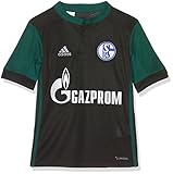 adidas Kinder FC Schalke 04 Trikot 3rd 2017/2018, Black/Cgreen, 176-XL