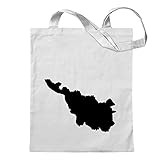 Kiwistar Bremen Deutschland Silhouette Tragetasche Baumwolltasche Stoffbeutel Umhängetasche Langer Henk