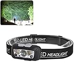 2021 Super Bright Light Sensor Mini Led Headlamp, Head Torch Rechargeable Waterproof, Mini Headlamp, for Outdoor Camping Running Hunting Tent (1PC)