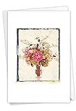 NobleWorks Foto Florals-Vase C9540GSTG Dankeskarte mit Umschlag, 11 x 17