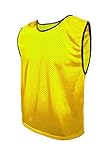 SPORTSBIBS Fußball Leibchen für Kinder und Erwachsene, Markierungshemd/Trainingsleibchen, ohne Logo, Team-Spiel Bibs, Kennzeichnungshemd Herren Damen Senioren Junioren, 8 Farb