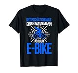 E-Bike Herren Spruch Elektrofahrrad Mann Fahrrad T-Shirt T-S
