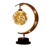 hipyYAN Vintage Lampe Galaxy Licht für Party Hochzeit Ornamente Romantische Tischlampe Elegante Lichterkette für Mädchen Zimmer Verzauberte Lunar Lamp