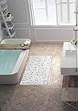 Friedola Bodenbelag Sympa Nova Premium Weichschaum Badematte Matte terrazzo Brandy 65 breit Meterw