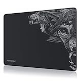 CSL - XXL Speed Gaming Mauspad Titanwolf 250 x 350mm - XXL Mousepad - Tischunterlage Large Size - verbessert Präzision und Geschwindigk