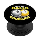 Rub My Balls For Good Luck Billardbälle Poolspieler PopSockets mit austauschbarem PopGrip