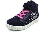 RICOSTA Mädchen Boots Jeannie, Weite: Normal, TEX,Kinderschuhe,Klettstiefel,Booties,wasserdicht,Kids,Nautic (172),31 EU / 12 Child U