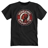 Mohawk Gasoline Route 66 Chopper USA Amerika US Cars Oldschool schwarz T-Shirt Shirt Polo Hemd Tee (XXL)
