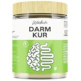 Darmkur - 1 Monat Kur mit Probiotika (20 Mrd. Kulturen pro Tagesdosis), Präbiotika (Inulin), Aminosäuren (L-Glutamin) und Ballaststoffen (MCT C8) - Detox Kur 600g