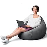 Outdoor Sitzsack XXL, Bezug - Riesen Sitzpouf für Erwachsene und Kinder ohne Füllung - Bodenkissen Grob, Bodenstuhl, Bodensessel und Sitzkissen Boden für Kuschelecke - Gaming Bean Bag G