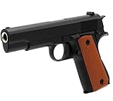 Softair Gun Airsoft Pistole + Munition | Cadofe V11-Black. Profi Vollmetall | 19cm. Inkl. Magazin & unter 0,5 Joule (ab 14 Jahre)