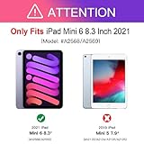 [2 Stück]Benazcap Panzerglas für Neu iPad Mini 6 2021（ 6. Generation）Modell -A2568/A2569, Einfache Installation/Kratzfest/High Definition/9H-Härte Panzerglas für iPad Mini 6. Gen 8,3 Z
