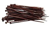 100 Stück Kabelbinder braun 200 mm x 4,8 mm Handwerker Qualität cable ties kurz 20 cm 22,2kg Zugk