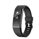 HJJH Fitness-Tracker, Aktivitäts-Tracker-Uhr mit Pulsmesser Wasserdichtes, intelligentes Armband-Armband ip67, Wearable-Aktivitäts-Tracker als Schrittzähler-S