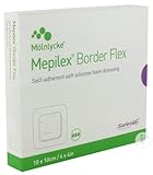 Mepilex Border Pflaster, selbstklebend, 10 x 10 cm, 5 Stück