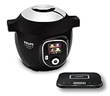 Krups CZ8568 Cook4Me+ Grameez Multikocher inkl. vernetzte Küchenwaage, (1600 Watt, 6 Kochstufen, Fassungsvermögen: 6 Liter, kompatibel mit der Cook4Me App) schwarz/g