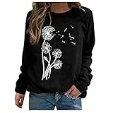 Damen T-Shirt schwarz oder weiß Kurzarm lang Basic Sommer T-Shirts XS S M L XL 15209153(Black, XXL)