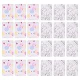 EXCEART 200Pcs Ohrring Karte Halter Schmuck Display Karte Leere Bunte Papier Tag Hängen Schmuck Karten für DIY Ohr Bolzen Ohrring Verpackung Halsk