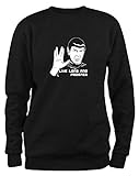 Styletex23 Sweatshirt #2 Mr Spock Star Trek, Leonard Nimoy, schwarz XXL