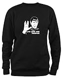 Styletex23 Sweatshirt #2 Mr Spock Star Trek, Leonard Nimoy, schwarz XXL