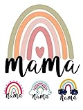 Bügelbild Regenbogen selbst gestalten Mama Namen Kinder Mom Damen Tshirt Mom shirt Wunschtext zum aufbügeln Kinder Tshirt bügelbilder buchstaben zum aufbügeln bügelfolie für textilien erw