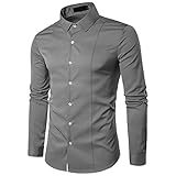 ZDDHOODY Herren Paisley Hemd Langarm Jacquard Hemd für Männer Regular Fit Stickerei Freizeithemd Hemd Herren Langarm Henley Sommerhemd Herren Freizeithemd Regular Fit Shirts Business Lang