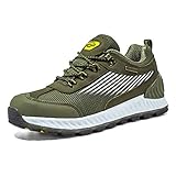 CLOUD GALLOP Herren Wasserdicht Wanderschuhe Trekkingschuhe Low Wanderhalbschuhe rutschfeste Schuhe Männer Outdoor Leichte Hiking Schnüren Wanderstiefel Grün 45 EU