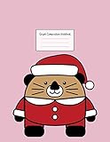 Graph Composition Notebook: Grid Paper Notebook: Große Größe 8,5 x 11 Zoll, 110 Seiten. Notebook Journal: Little Santa Bear White Weidenkätzchen ... die Schule College Arbeit Notizen schreib
