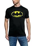 Coole-Fun-T-Shirts T-Shirt Batman Vintage Logo, schwarz, M, FT75