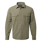 Craghoppers Herren Outdoor Reise Kiwi Langarm Hemd, grün(Pebble),XXL