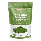 Matcha Tee Pulver Bio - Premium-Qualität - 200g. Original Green Tea aus Japan. Japanischer Matcha ideal zum Trinken. Grüntee-Pulver für Latte, Smoothies, Matcha-Getränk. Hergestellt in Uji, Ky