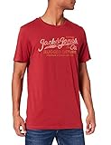 JACK & JONES Herren JPRBLUBOOSTER Tee SS CN July 2021 T-Shirt, Brick Red, XL
