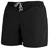 Occulto Badehose für Herren in vielen Farben, Badeshorts für Männer S-2XL, schnelltrocknende Herren Badehose, modische Badehose Herren, sehr Bequeme Badeshorts Herren, Boardshorts Herren, Black, XL