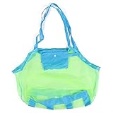 Tragbare Strandtasche, einfach zu tragende strapazierfähige Mesh-Handtasche für die Familie zu H