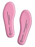 Knixmax Memory Schaum Einlegesohlen für Damen Herren - Weich Komfort SchuhEinlagen für Sport, Freizeit und Beruf - für Arbeitsschuhe, Wanderschuhe, Sneaker Frauen Pink 40 EU